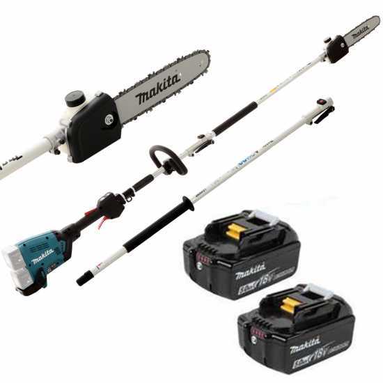 Makita DUX60 - Potatore a batteria 36V multifunzione con prolunga da 108cm - Batterie 2x18V 3Ah