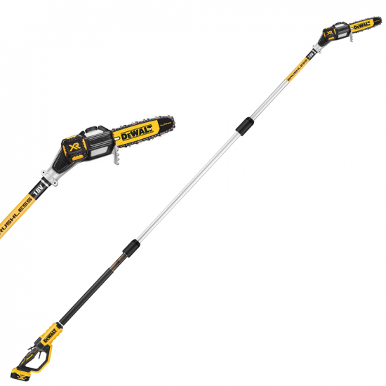 Potatore a batteria telescopico elettrico DeWalt DCMPS567N-XJ - SENZA BATTERIE E CARICABATTERIE