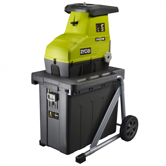 Ryobi RSH3045U - Biotrituratore elettrico - Cesto da 55L - Diametro di taglio da 45 mm - 3000 W