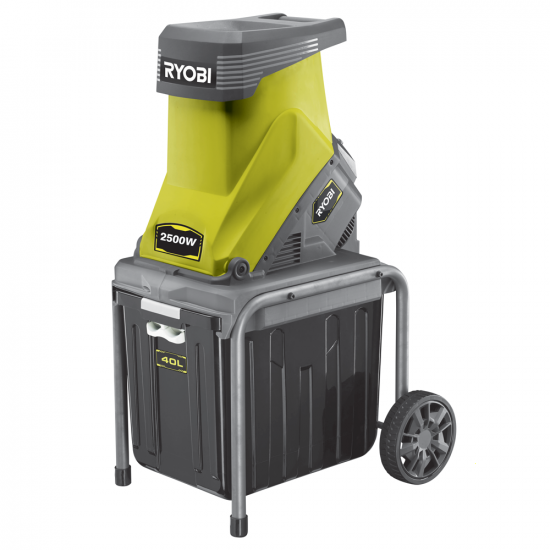 Ryobi RSH2545B - Biotrituratore elettrico - Cesto da 40L - Diametro di taglio da 45 mm - 2500 W