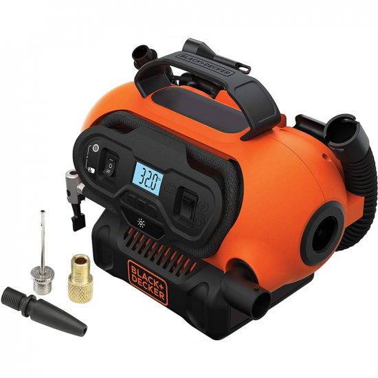 Black &amp; Decker BDCINF18N-QS - Compressore aria elettrico portatile monofase, oil-less - Max 11 bar
