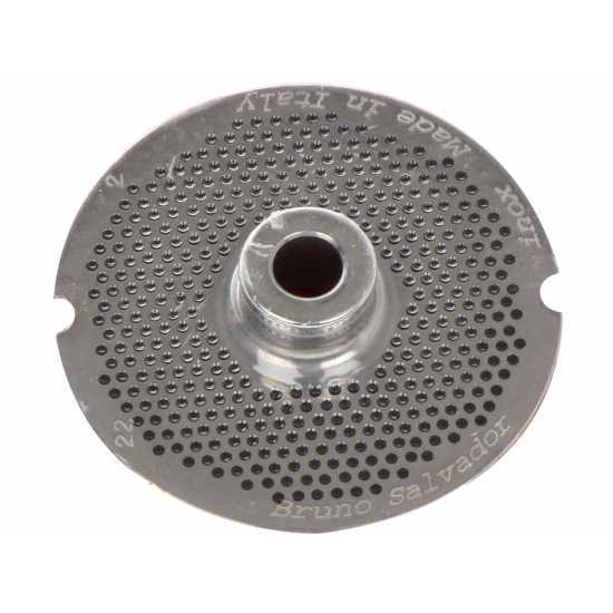 Trafila per tritacarne N.22 - fori da &Oslash; 2 mm - diametro trafila 82 mm