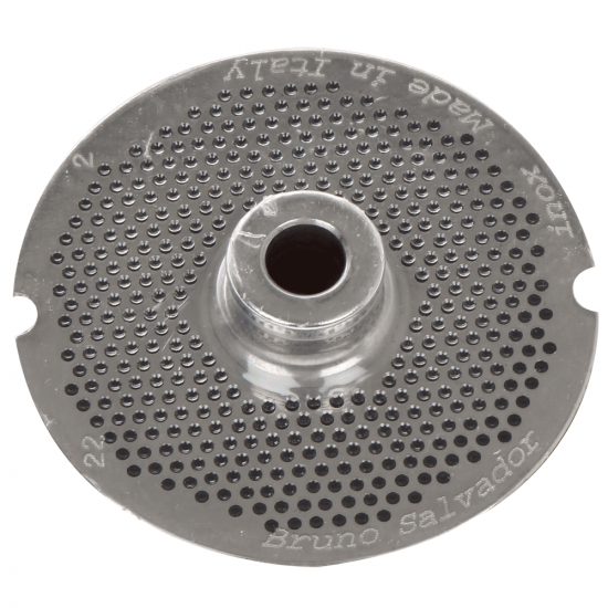 Trafila per tritacarne N.8 - fori da &Oslash; 2 mm  - diametro trafila 61 mm