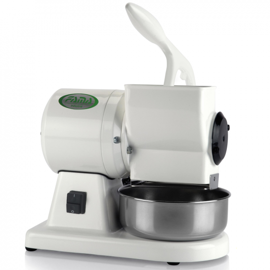 Fama Mignon GM Bianco - Grattugia elettrica in alluminio lucidato - 380W