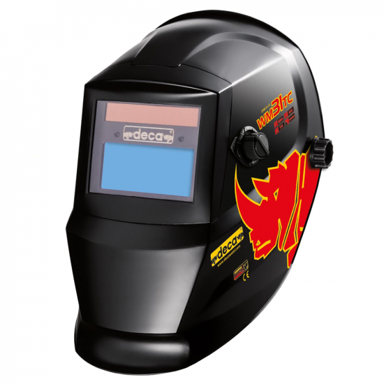Maschera professionale Deca a casco per saldatura WM31TC LCD DIN 9&gt;13