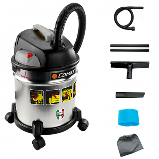 Bidone aspiratutto Comet CV 20 S - Funzione soffiante - Silenzioso