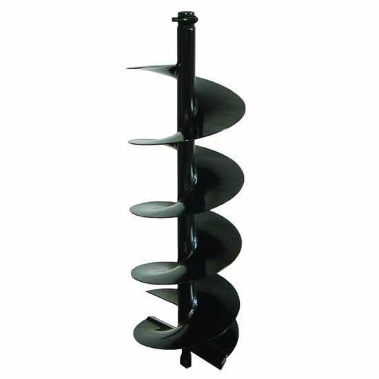 Punta trivella a spirale a due principi Ø mm 250 x 1000 per mototrivella con invertitore