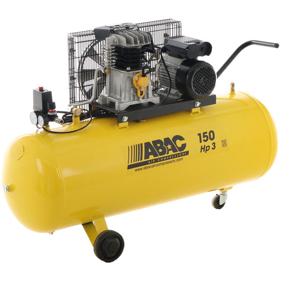 ABAC LINE B26B/150 CM3 - Compressore aria elettrico monofase a cinghia - Motore 3 HP - 150 lt
