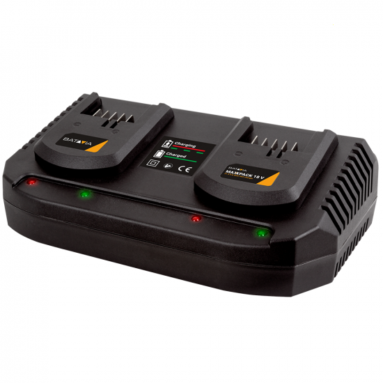 Caricabatterie veloce Doppio BATAVIA 18V
