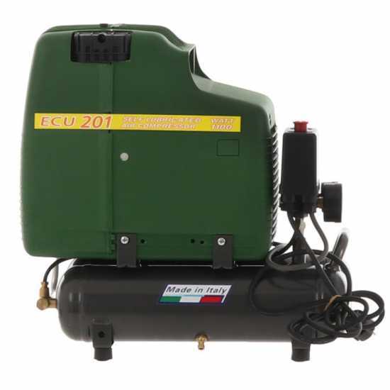 FIAC ECU 201 - Compressore aria elettrico portatile monofase, oil-less - Motore 1.5 HP - 6 lt