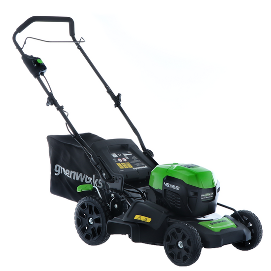 Greenworks GD48LM46 - Tagliaerba a batteria 48V - SENZA BATTERIA E CARICABATTERIA