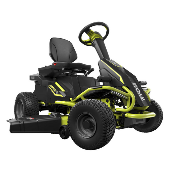 Ryobi RM480E - Trattorino rasaerba a batteria - taglio mulching - scarico laterale - 4x12V a piombo liquido