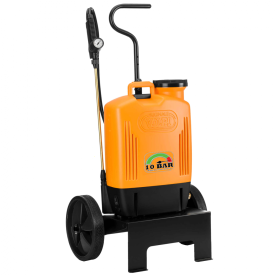 Volpi 22PTC - Pompa per irrorazione elettrica a batteria - Su carrello con ruote