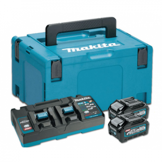 Starter Kit Energy XGT Makita 40V 2 batterie da 4.0 Ah - Caricabatterie doppio