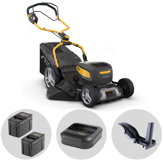 Stiga Combi 748e V - Tagliaerba a batteria - 2x 48V/4Ah - Taglio 46 cm
