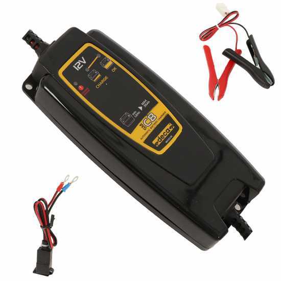 Deca SM C8 - Caricabatterie automatico auto - 12V - Batterie auto e moto fino a 35Ah