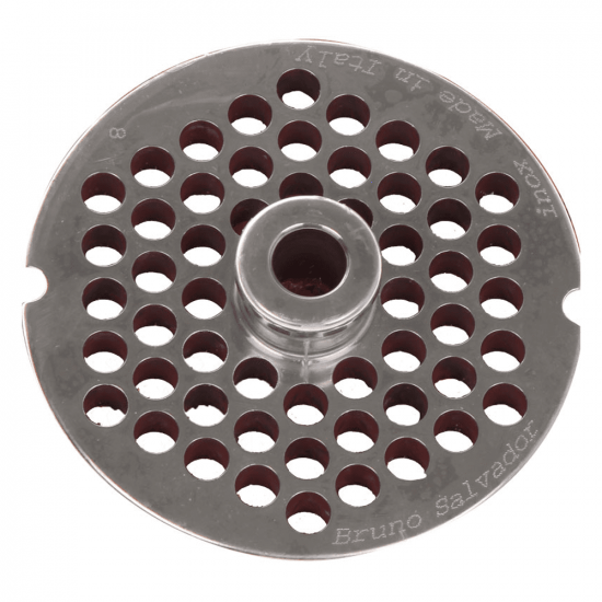 Trafila per tritacarne N.22 - fori da 8 mm - diametro trafila 82 mm