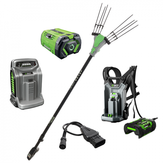 EGO Lotus - Abbacchiatore 56V - Batteria da 10Ah - Asta Telescopica