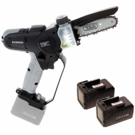 Volpi KVS5500 - Potatore a batteria manuale - 14.4V 4Ah