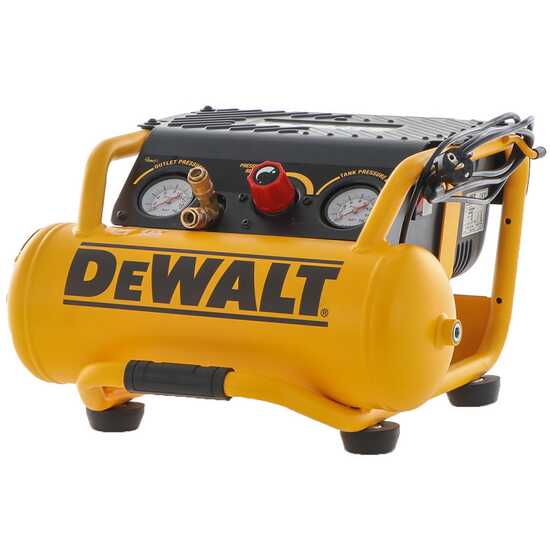 DeWalt DPC10RC-QS - Compressore aria elettrico portatile monofase, oil-less - Motore 2 HP - 10 lt