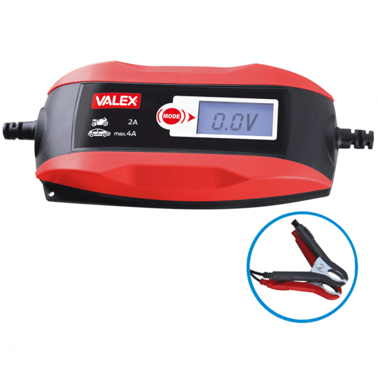 Valex LCD Power Battery - Caricabatterie - Manutentore carica - Schermo lcd - Batterie 6/12V