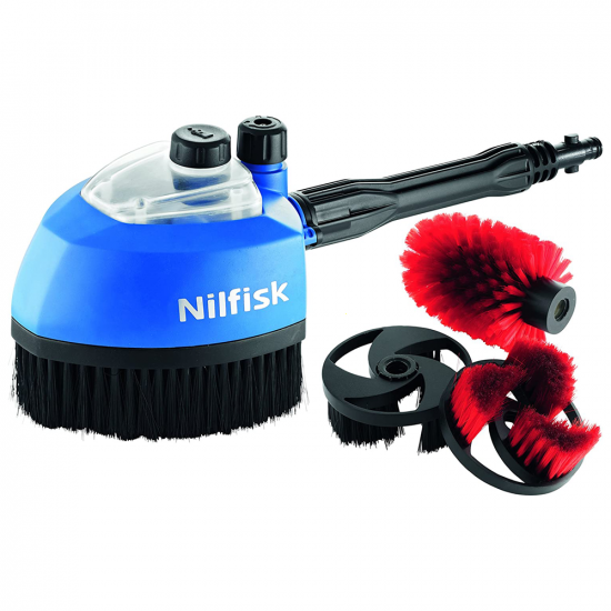 Kit multi spazzola Nilfisk 3in1 per auto, cerchi e giardino
