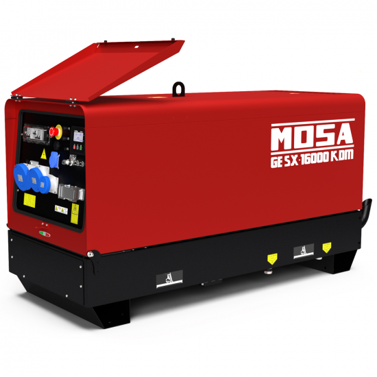 MOSA GE SX 16000 KDM - Generatore di corrente a diesel silenziato 14.4 kW - Continua 13.2 kW Monofase