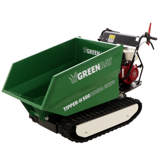 GreenBay TIPPER-H 500 HONDA GX270 - Motocarriola cingolata cassone dumper 500Kg