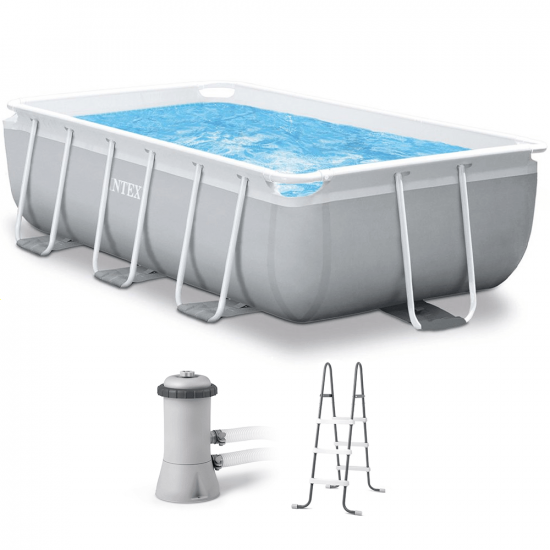 Intex Prisma Frame 26784NP - Piscina fuori terra + Pompa filtro 45 W e Scaletta