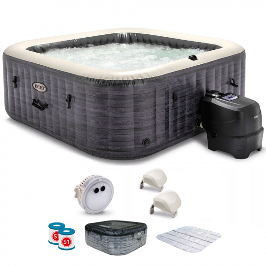 Intex Quadrata Greystone Deluxe 28452EX - Piscina idromassaggio spa