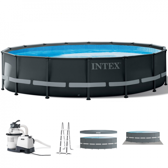 Intex Ultra XTR Frame 26326NP - &Oslash;488x122 cm - Piscina Rotonda