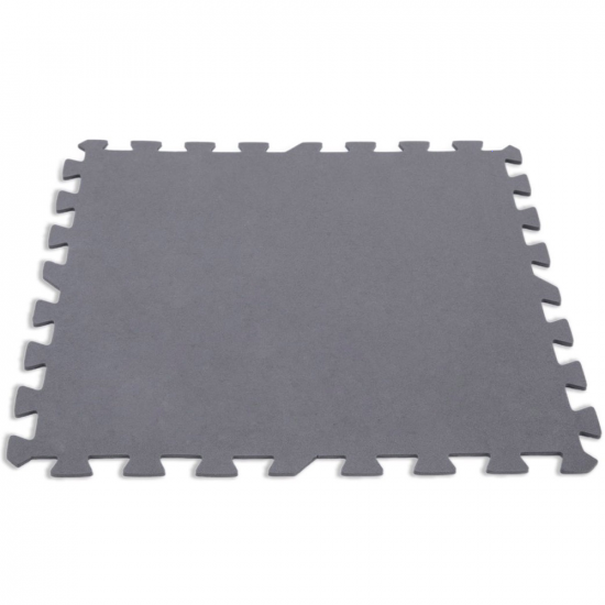 Piastrella antiscivolo grigia 50x50 cm 8 pz Intex 29084