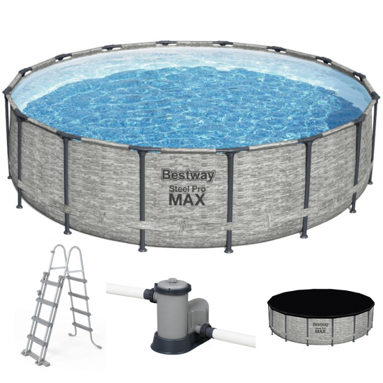 Bestway Steel Pro Max 5619E - Piscina Rotonda