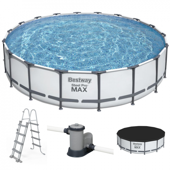 Bestway Steel Pro Max 56462 - &Oslash;549x122 cm - Piscina Rotonda