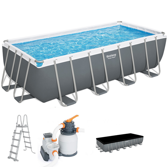 Bestway Power Steel 56671 - 488x244x122 cm - Piscina fuori terra