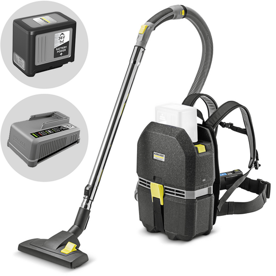 Karcher PRO BVL 3/1 Bp - Aspirapolvere a zaino professionale a batteria - 36V 6Ah