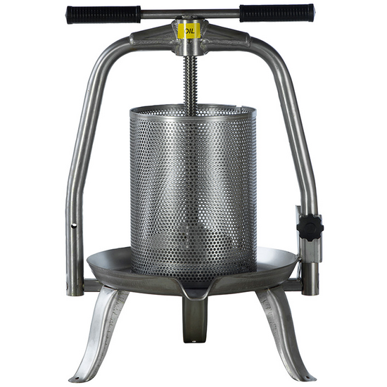 Baesso V20 Inox - Torchio a vite per frutta e verdura 9L - Gabbia in INOX