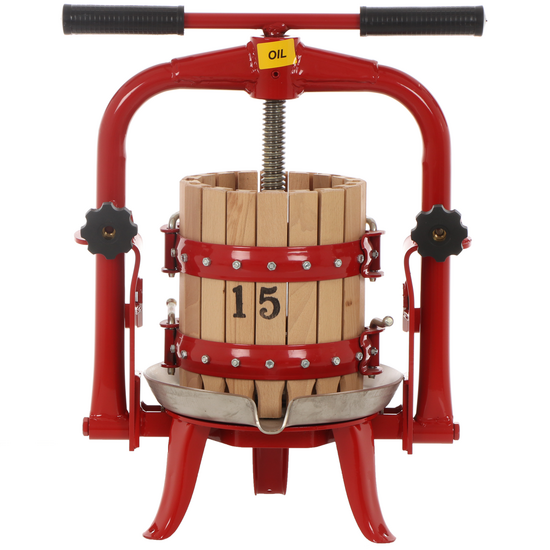 Baesso F15 - Torchio a vite per frutta e verdura 6L - Gabbia in legno