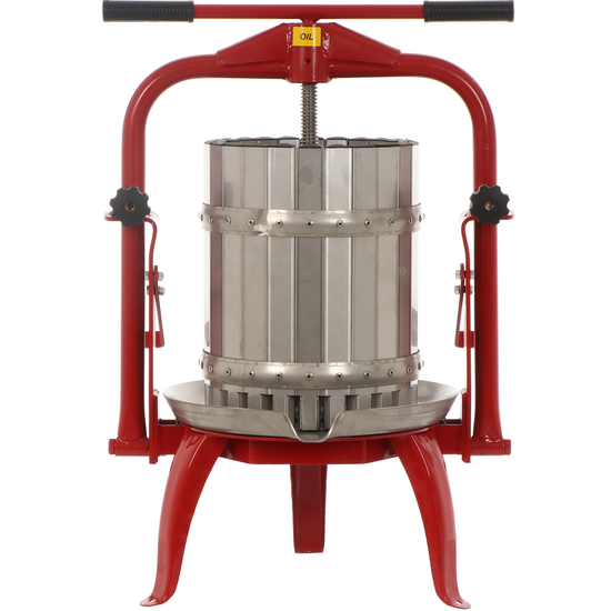 Baesso F25 Inox - Torchio a vite per frutta e verdura 20L - Gabbia in INOX