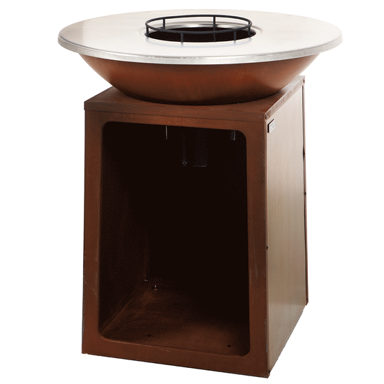 RoyalFood COR-4000 - Barbecue a legna e carbone in Corten