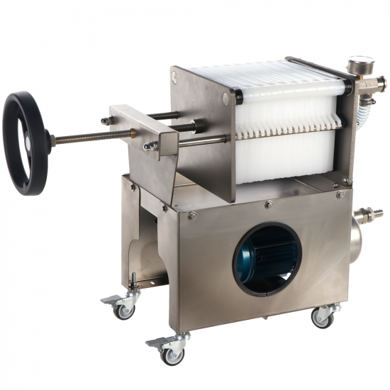 Grifo Professional Inox 20 - Filtro a cartoni per vino carrellato - Pompa in INOX