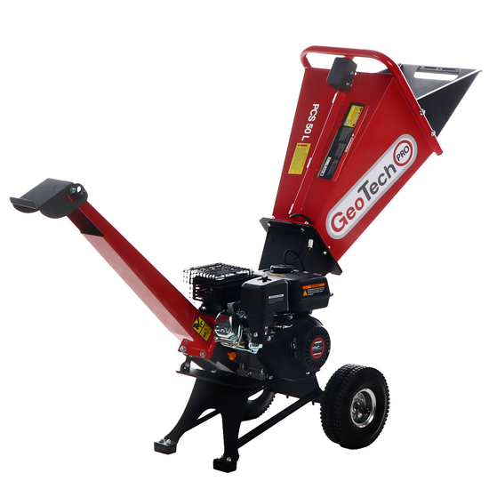 GeoTech-Pro PCS 50 L - Biotrituratore a scoppio - Motore Loncin 6.5 HP