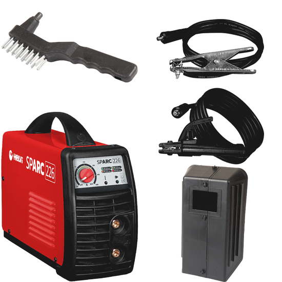 Helvi Sparc 226  - Saldatrice Inverter (MMA) + Kit, corrente continua (DC)