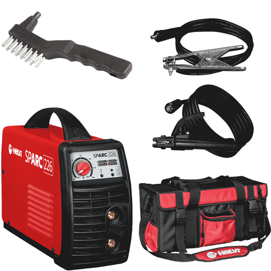 Helvi Sparc 226  - Saldatrice Inverter (MMA) + Borsa, corrente continua (DC)