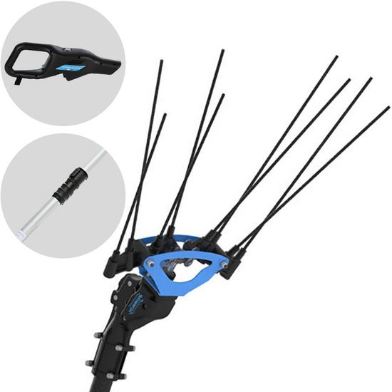 Campagnola Icarus V1 58 - Asta in alluminio da 185-270 cm - Abbacchiatore elettrico