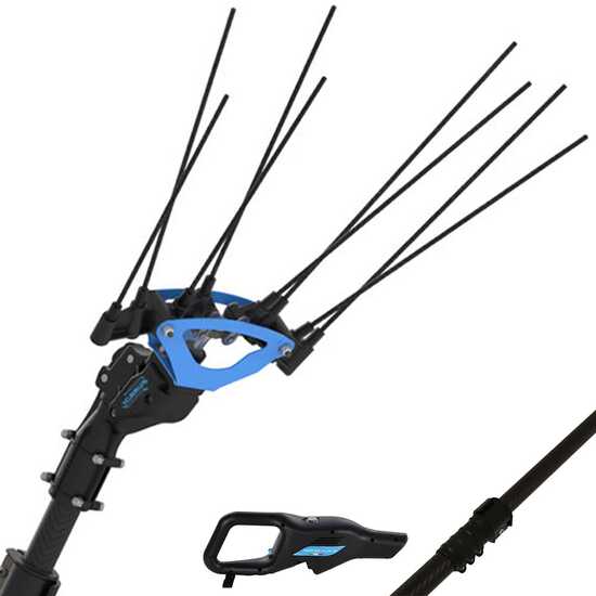 Campagnola Icarus V1 58 - Asta in carbonio da 185-270 cm  - Abbacchiatore elettrico- Batteria a zaino inclusa