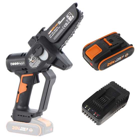 Worx Nitro WG325E - Potatore manuale a batteria - 20V/2Ah