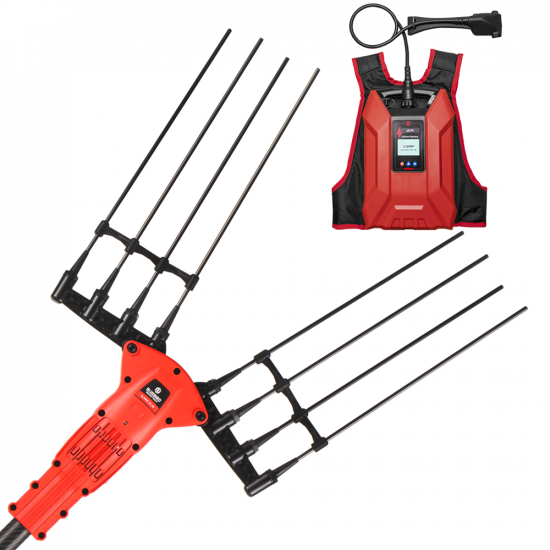 Blue Bird Olimpo 23-56 AT - Abbacchiatore a batteria - Batteria a zaino - Asta telescopica - 50.4V 18Ah