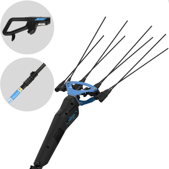 Campagnola Master - Asta in Carbonio e alluminio - 323 - 253 cm - Abbacchiatore elettrico a batteria