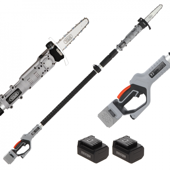 Volpi KVS7100P - Potatore a batteria su asta telescopica - 2 x 21.6V 4.0Ah